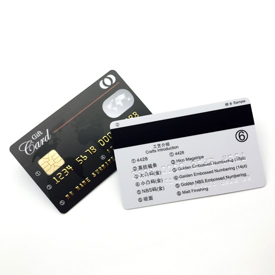 Carte CPU intelligente à contact imprimée haute sécurité