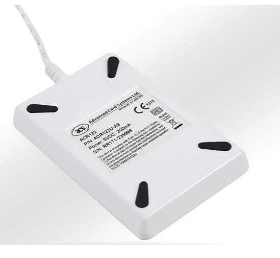Lecteur de cartes à puce sans contact RFID NFC 13,56 MHz ACR122U