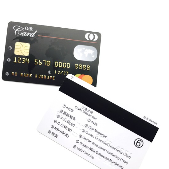 Carte CPU intelligente à contact imprimée haute sécurité
