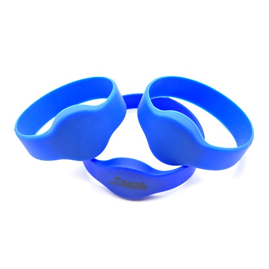 Bracelets RFID en silicone étanches HF 13,56 MHz pour festivals