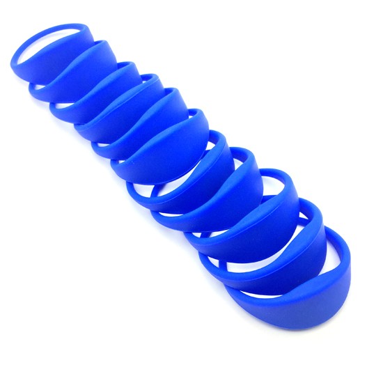 Bracelets RFID en silicone étanches HF 13,56 MHz pour festivals