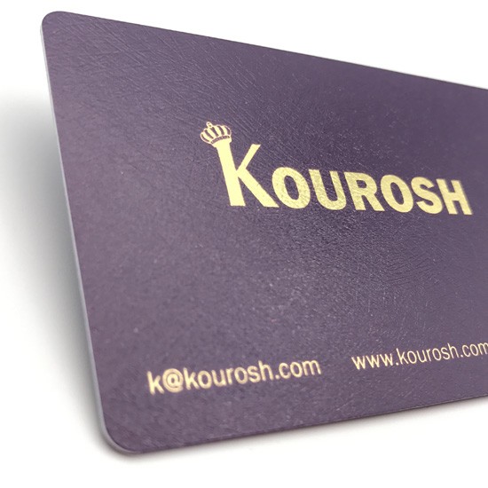 Carte de membre en PVC haut de gamme avec surface texturée spéciale pour club