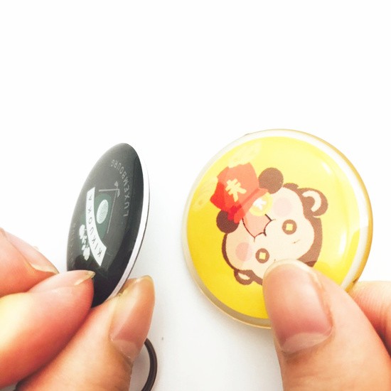 Étiquette porte-clés NFC époxy à bords arrondis ISO14443A