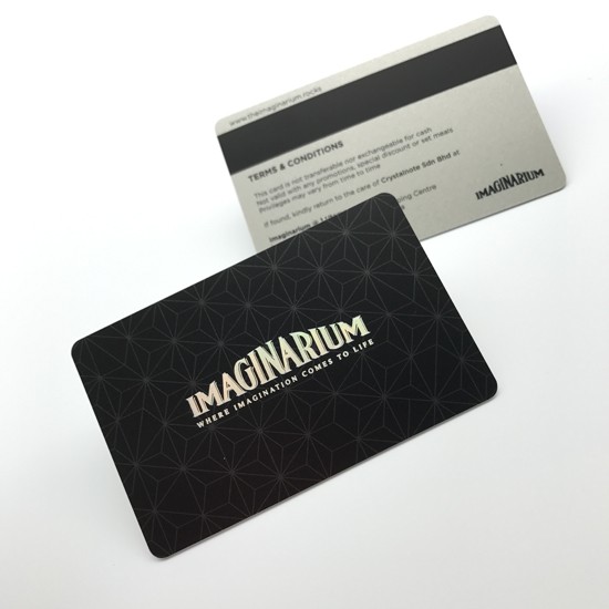 Carte de membre PVC Hico à bande magnétique, impression recto verso