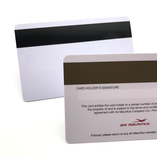 Carte de membre en plastique avec bande magnétique colorée
