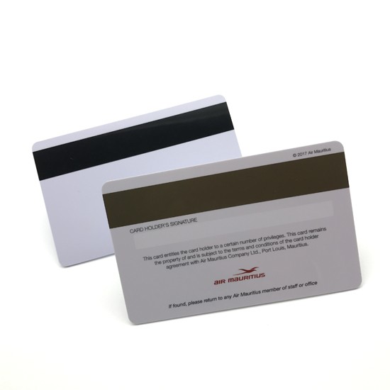 Carte de membre en plastique avec bande magnétique colorée