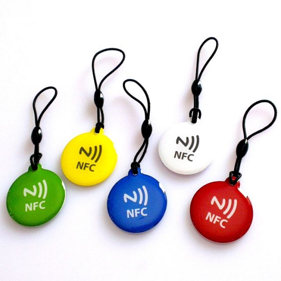 Étiquette en cristal époxy en forme de NFC