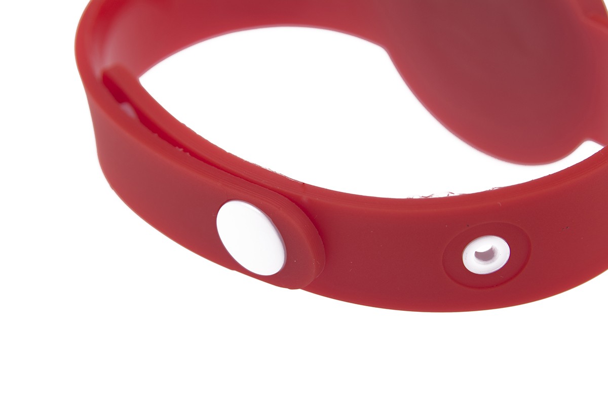Bracelet NFC à bouton jetable en PVC souple RFID