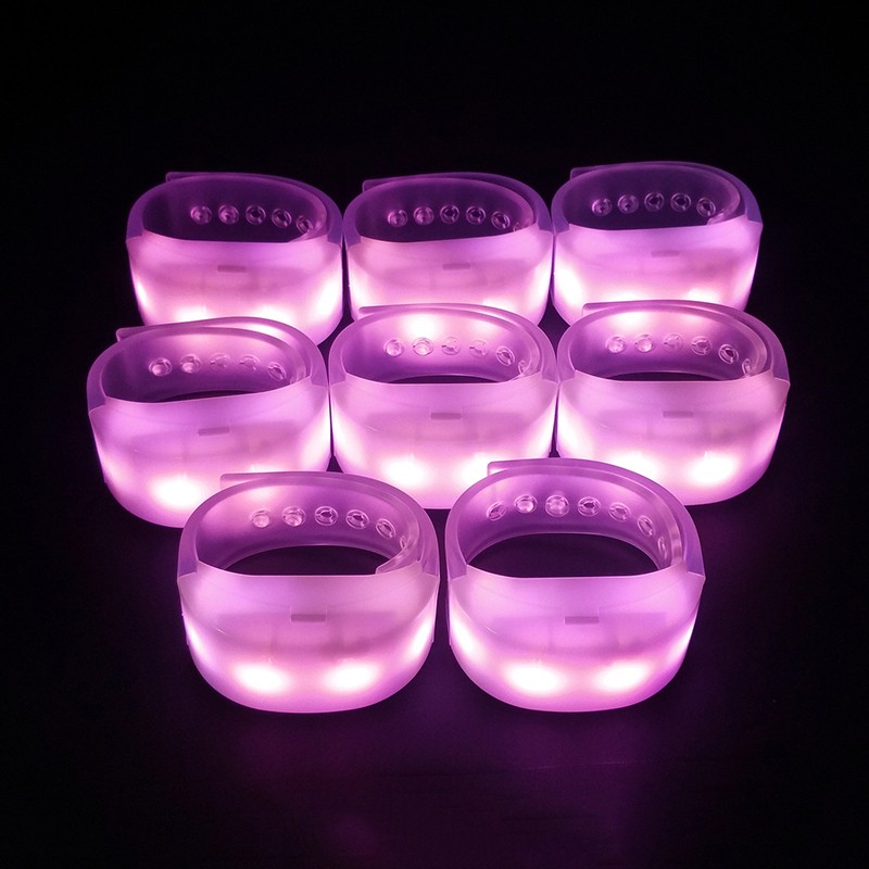 Bracelet LED clignotant RFID 2,4 G avec télécommande