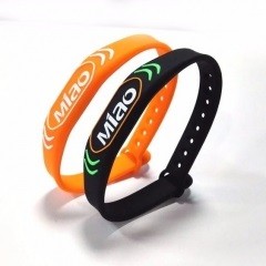 Bracelet RFID en silicone étanche 13,56 MHz, programmable et réglable, pour piscine