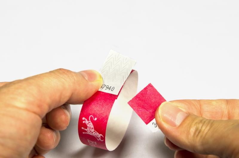 Bracelet Tyvek RFID jetable à impression numérique avec puce UHF
