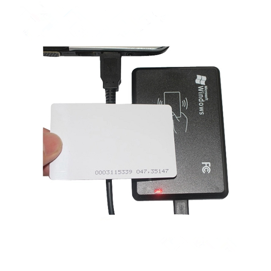 Lecteur de cartes d'identité intelligentes LF RFID avec interface USB/RS232 125 kHz