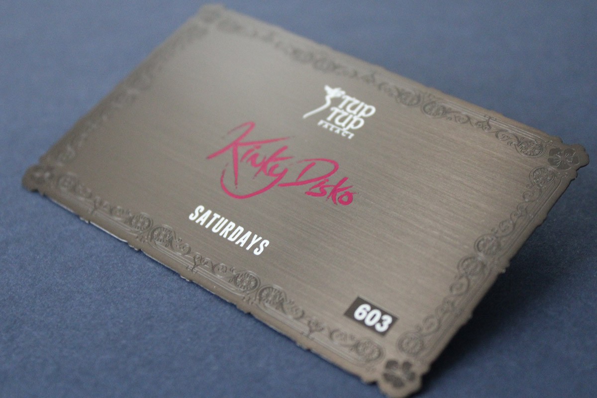 Carte de membre High Class Club Metallic