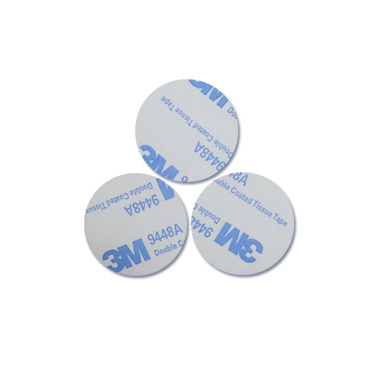 TK4100 (EM4200) 125 kHz RFID 3M Autocollants Pièces 25 mm