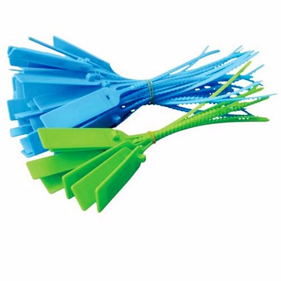 Étiquette de scellage de câble NFC RFID en nylon, acier et silicone, détachable, pour la gestion du suivi