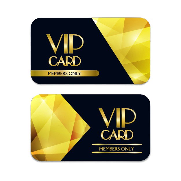 Carte VIP Diamond à impression personnalisée