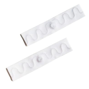 Étiquette de blanchisserie UHF RFID lavable en tissu imperméable haute température