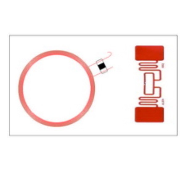 Carte à puce combinée hybride RFID HF double fréquence avec UHF