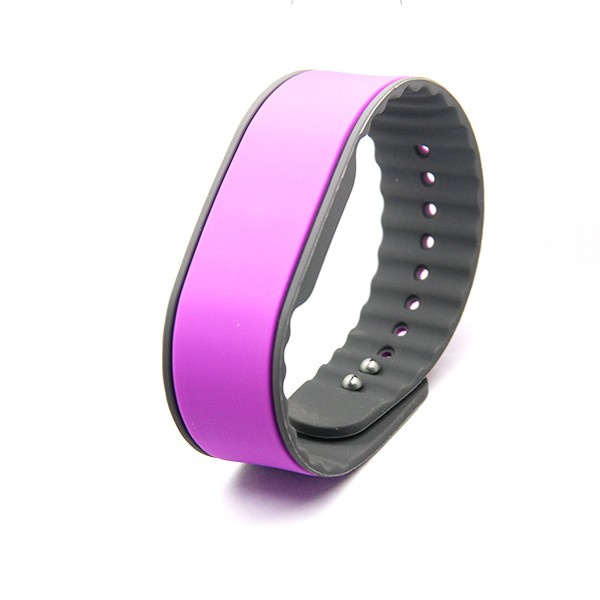Bracelet en silicone ultraléger NFC réglable C, bracelet RFID
