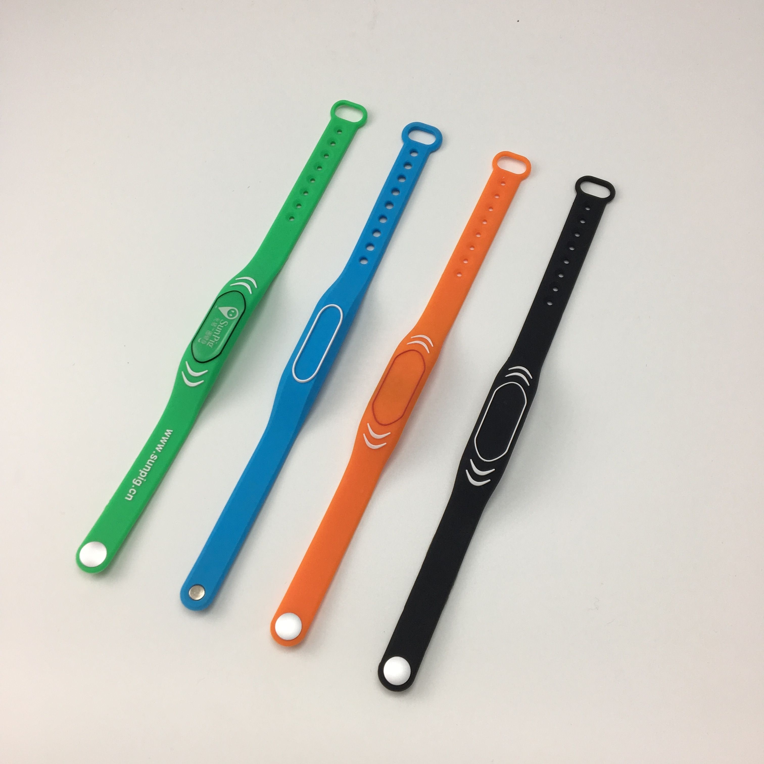 Bracelet RFID en silicone GYM pour piscines Bracelet intelligent NFC/RFID