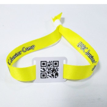 Bracelet intelligent RFID en nylon et polyester pour parc aquatique