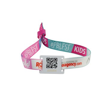 Bracelet intelligent RFID en nylon et polyester pour parc aquatique