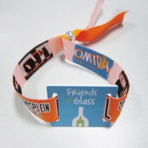 Bracelet intelligent RFID en nylon et polyester pour parc aquatique