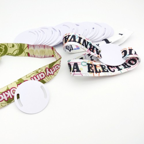 Bracelet RFID en polyester personnalisé à usage unique pour festival, événement, sport, fête, festival de musique