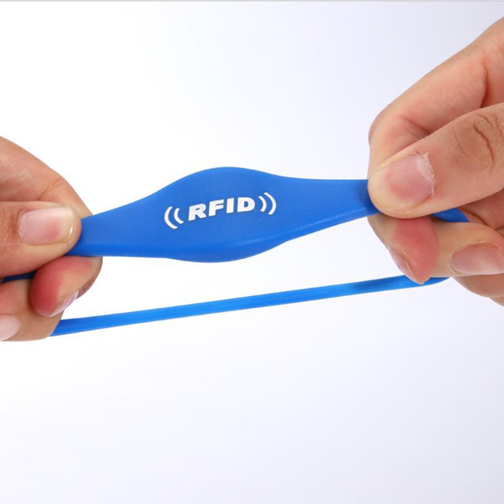 Bracelets de proximité intelligents personnalisés en gros, contrôle d'accès, bracelet RFID en silicone souple