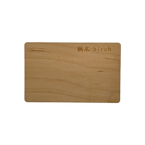 Contrôle d'accès en bois RFID écologique avec logo personnalisé, utilisation des clés d'hôtel