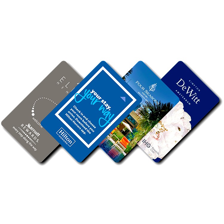 Carte-clé d'hôtel intelligente NFC classique MF 1K S50 avec impression CMJN avec 13,56 MHz ISO14443A