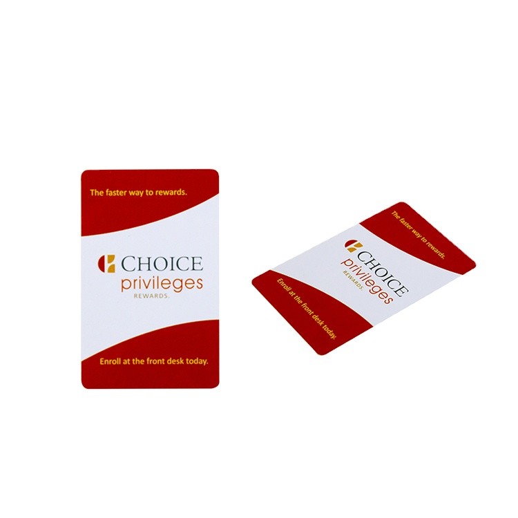 Carte-clé d'hôtel intelligente NFC classique MF 1K S50 avec impression CMJN avec 13,56 MHz ISO14443A