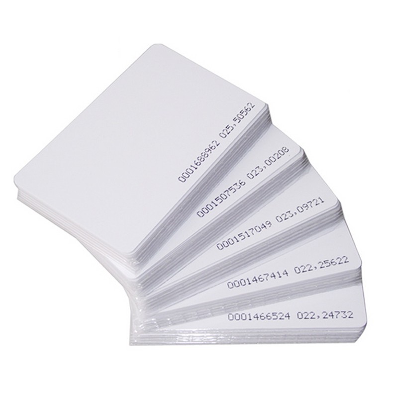 Carte d'identité de contrôle d'accès sans contact en gros, puce 125 kHz TK4100, carte RFID de proximité vierge en PVC intelligente