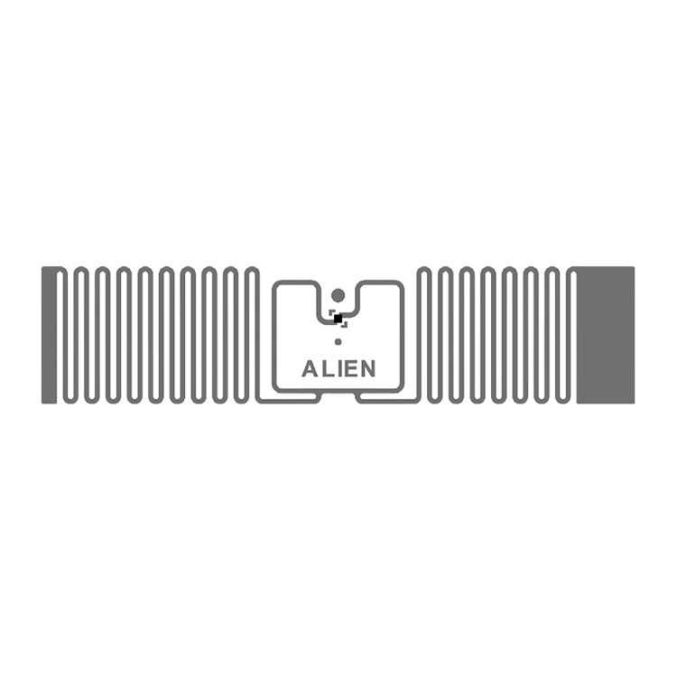 Étiquette autocollante RFID UHF avec puce 9640 H3 H9, taille d'antenne 94,8 x 8,15 mm