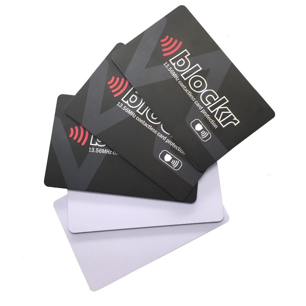 Protecteur de carte à puce en PVC, blocage RFID, anti-écrémage, bloqueur NFC