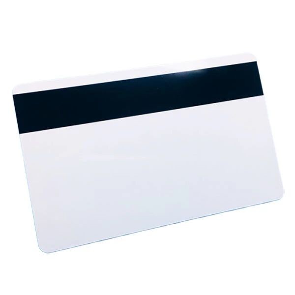 Carte en PVC plastique colorée à bande magnétique CR80 avec impression du numéro de série