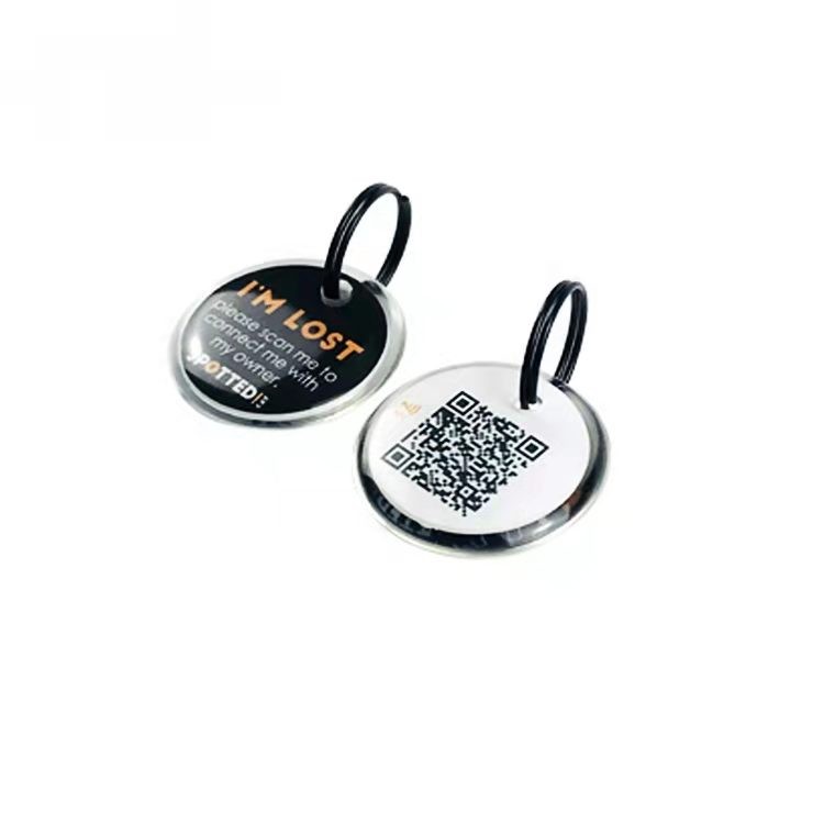 Médailles intelligentes époxy RFID NFC uniques pour chiens et animaux de compagnie de 13,56 MHz