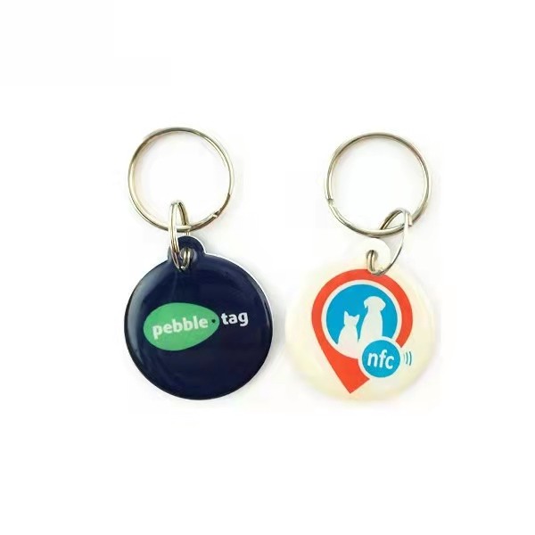 Médailles intelligentes époxy RFID NFC uniques pour chiens et animaux de compagnie de 13,56 MHz