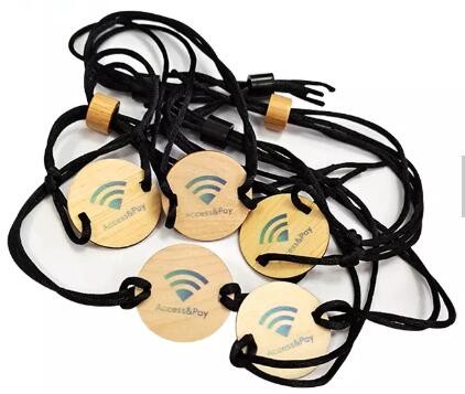 Bracelet en bois RFID avec sangle pour billet d'événement personnalisé le plus vendu