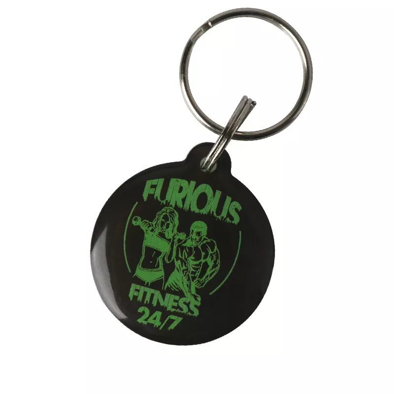 Porte-clés porte-clés époxy NFC RFID passif réinscriptible personnalisé en gros