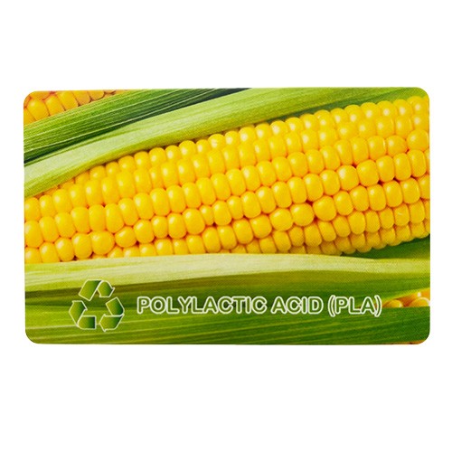Carte de visite numérique renouvelable NFC PLA Carte RFID NFC biodégradable en maïs