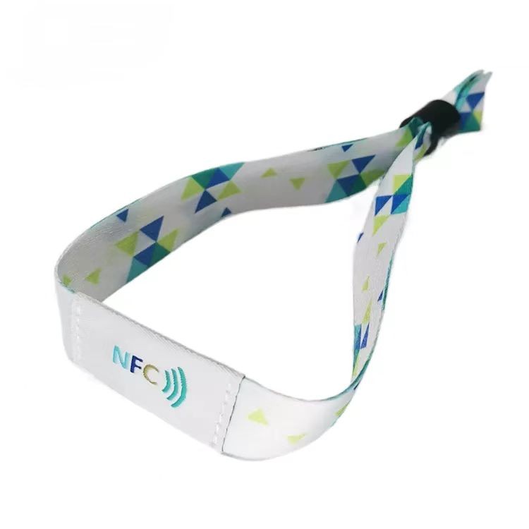 Bracelet en tissu tissé RFID de qualité supérieure