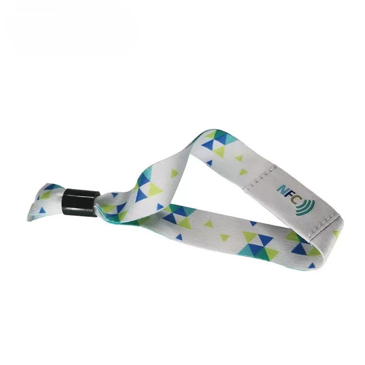 Bracelet en tissu tissé RFID de qualité supérieure