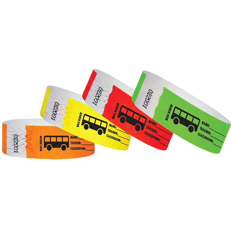 Bracelet en papier jetable RFID NFC 13,56 MHz pour l'identification des événements sportifs