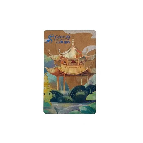 Carte NFC en bois avec logo personnalisé, gravure RFID, carte de visite en bois de bambou