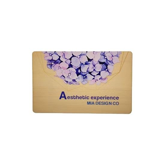 Carte NFC en bois avec logo personnalisé, gravure RFID, carte de visite en bois de bambou