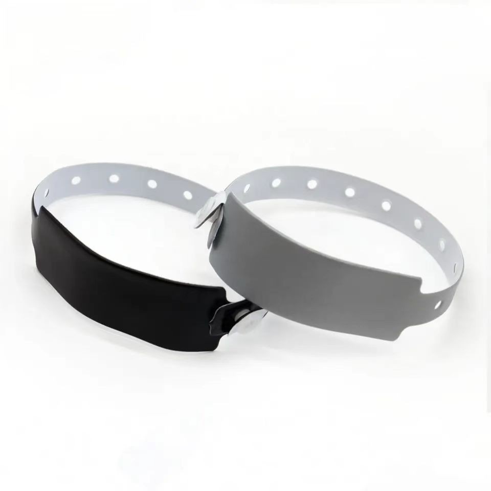 Bracelet de natation jetable en PVC, souple, étanche et verrouillable