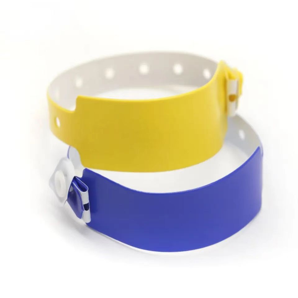 Bracelet de natation jetable en PVC, souple, étanche et verrouillable