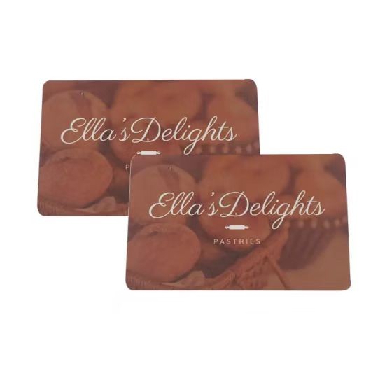 Cartes-cadeaux personnalisées en plastique PVC CR80 à impression personnalisée