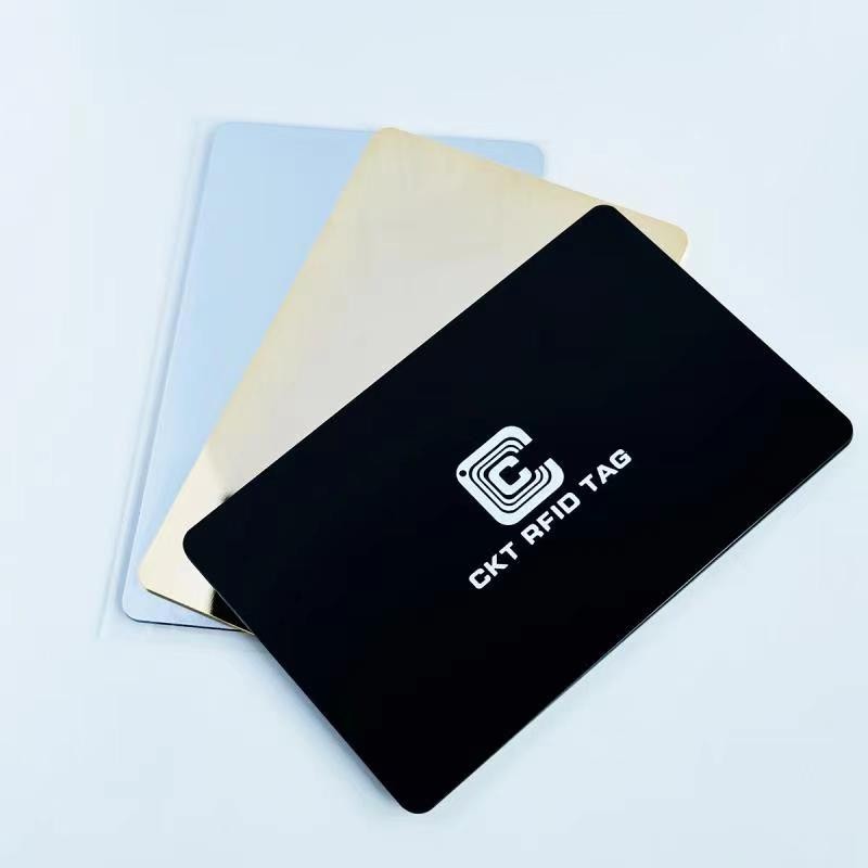 Impression personnalisée de cartes de visite en métal RFID NFC